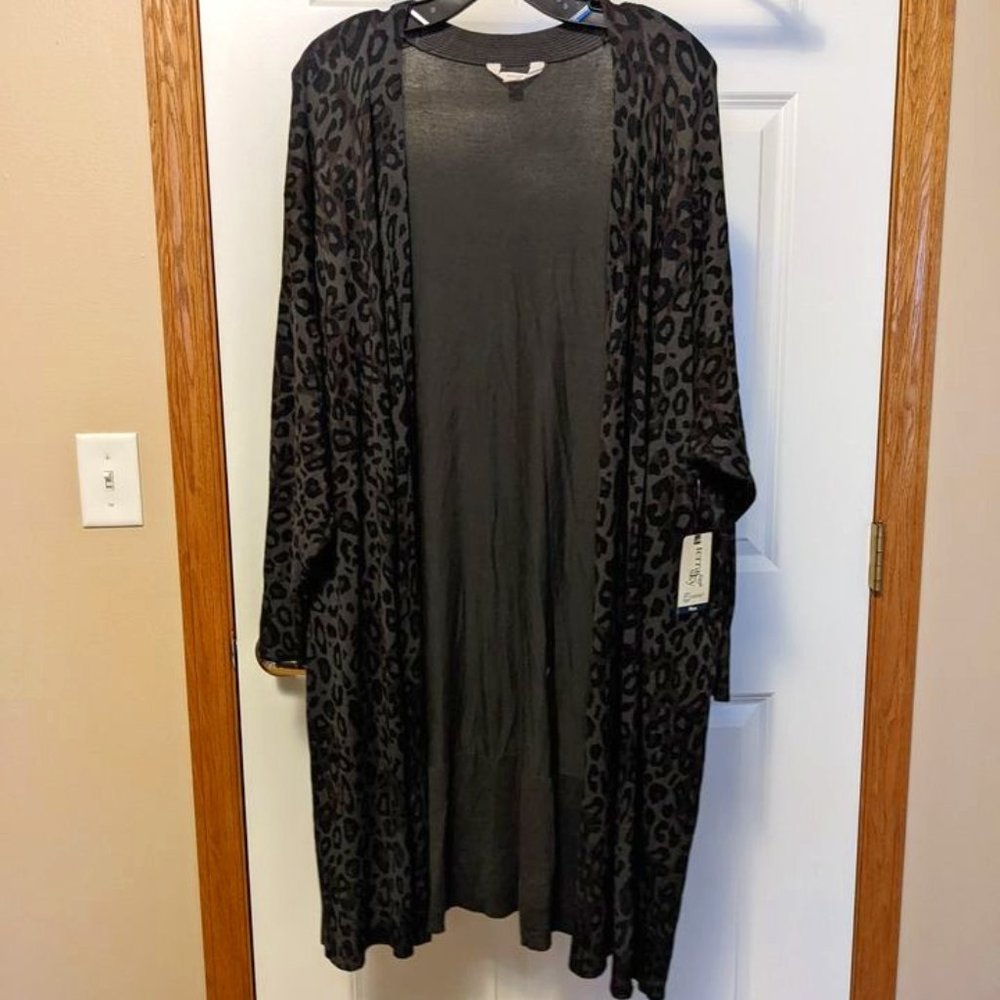 Terra and Sky Leopord Print Cardigan